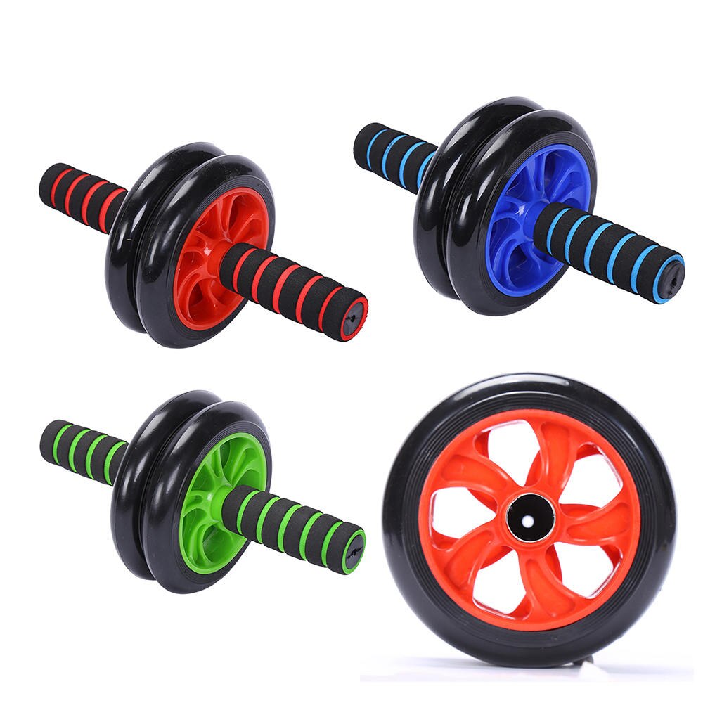 Muskel dobbelthjulet opdateret abdominal hjul rulle fitness fitness udstyr
