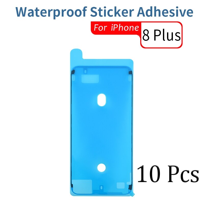 10 sztuk wodoodporna naklejka dla iPhone 6 6s 7 8 Plus X XS MAX XR 11 12 Pro Max wodoodporna naklejka klej ekran LCD klej: 10 Pcs For i8 Plus