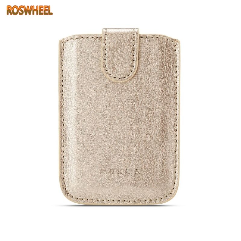 Pu Lederen Portemonnee Kaart Tas Lijm Houder Case Pouch Sticker Voor Mobiele Telefoon JUL29