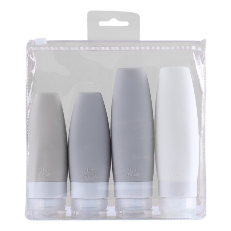 Leak Proof Travel Bottles Set Travel Containers for Travel Size Toiletries with Portable Quart Bag Storage Shampoo Lotion Soap: C