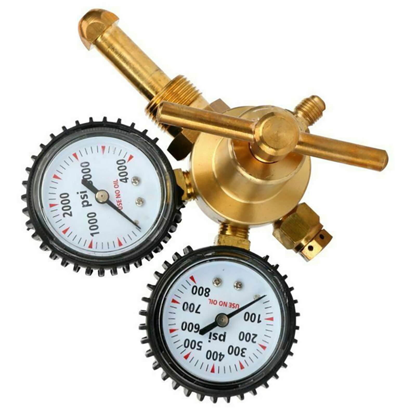 Practical Nitrogen Regulator 0-800 PSI Pressure Equipment Inlet Connection Gauges Machine Gadgets Componen