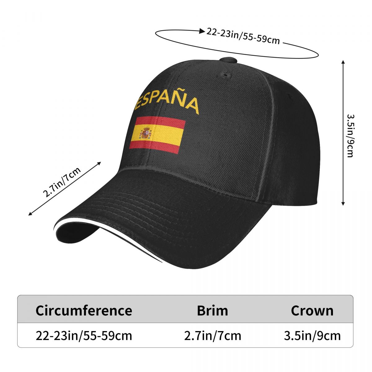 Espagne drapeau espagnol casquette de Baseball décontractée Tennis Skate camionneur chapeau été hommes femmes Style de rue casquettes de Baseball