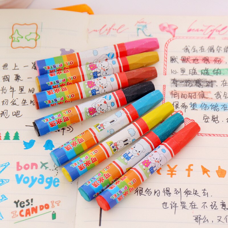 12/18/24 Color Oil Pastel Non-Toxic Wax Crayon Stick Angular Painting Drawing Pen for Student Graffiti Crayons Stationery
