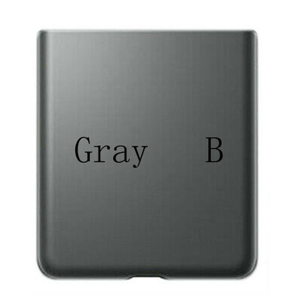Nova tampa da bateria de vidro da porta traseira para samsung galaxy z flip 5g f707 f700 habitação parte traseira da substituição da bateria + adesivo: Grey B original