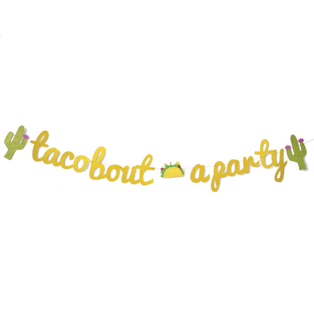 Mexican Fiesta Party Decorations Colorful Alpaca Cactus Fiesta Balloon Banner Cactus Foil Balloons Bachelorette Party Supplies