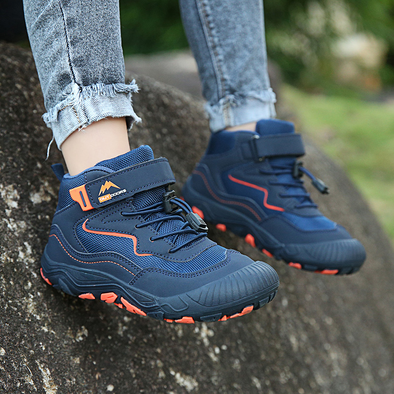 Kids Hiking Boots Toddler Girls Boys Hiking Shoes Anti-Collision Non-Slip Athletic Outdoor Trekking Boots