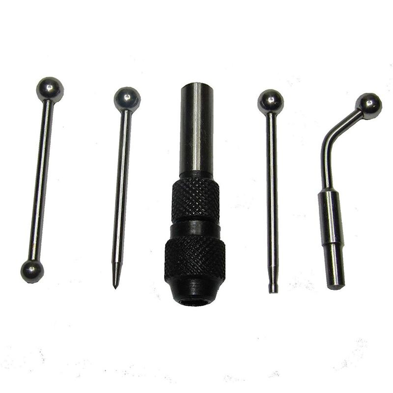 Wiggler & Center Finder Set Work Edge Centre Finding Run Out Concentrical Align 5 Pcs Set: Default Title