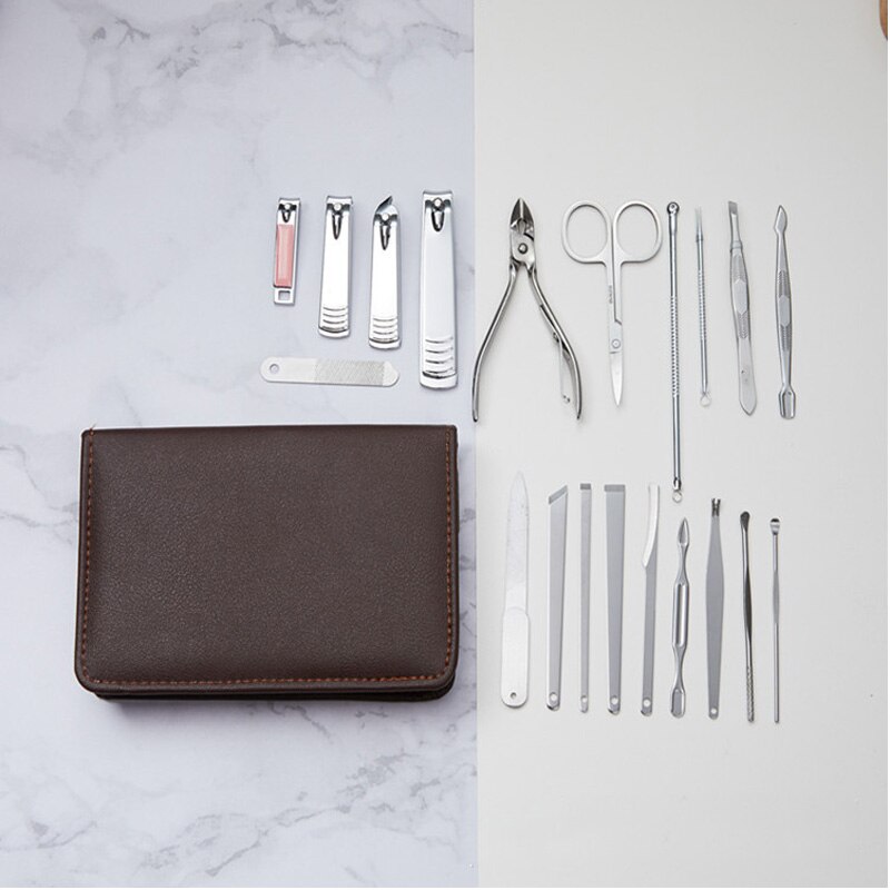 Op Mode 20pcs Nagelknipper Set Nail Art Beauty Tools Nail Schaar Sikkel Eagle Haak Pedicure & Menicure Tweezer nagels Kit