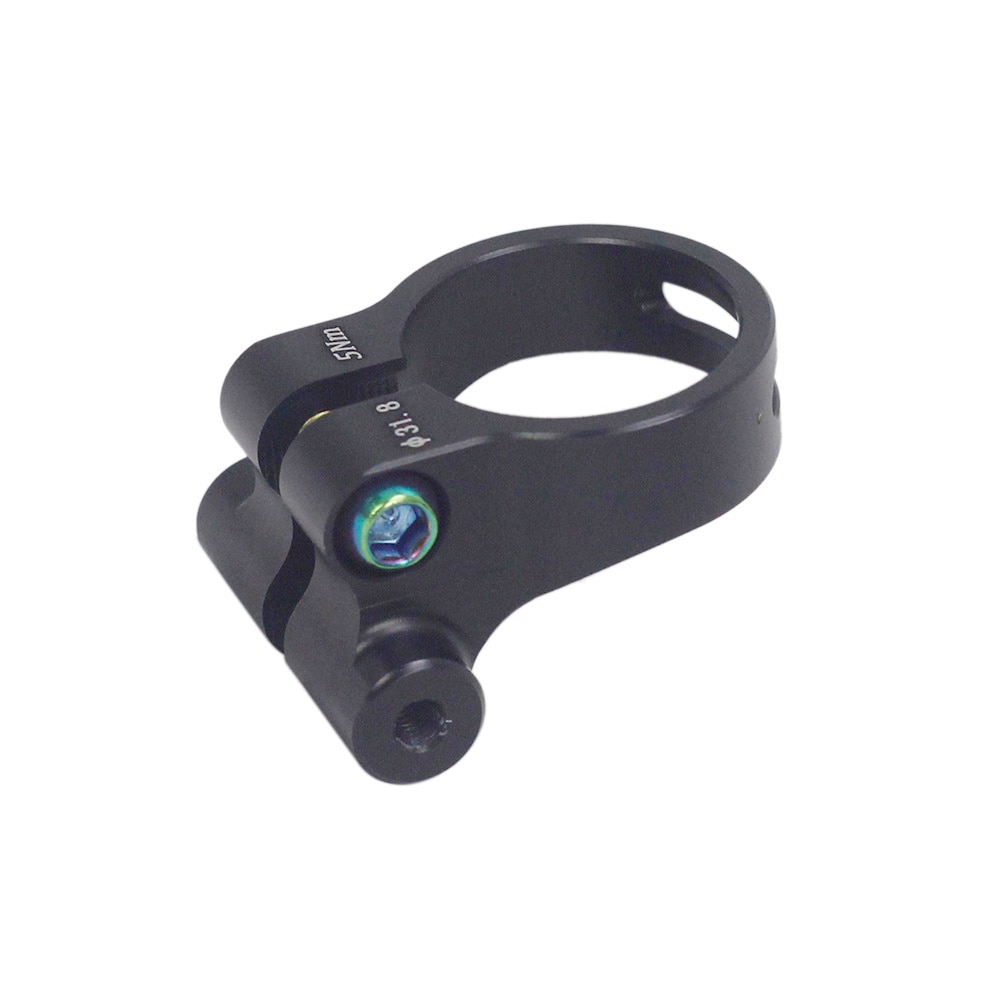 Keenso Aluminiumlegering Quick Release Zadelpenklem 28.6mm 25.4mm Zwarte Fiets Zadelpenklem