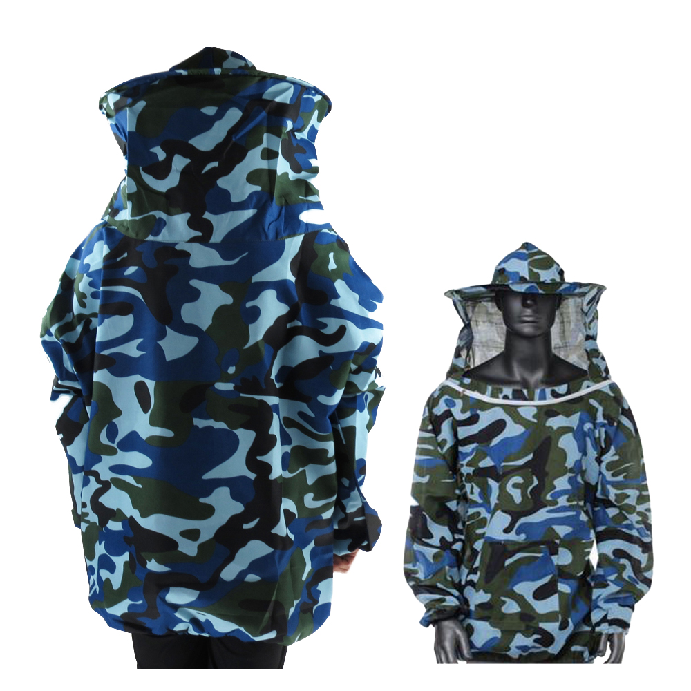 Bijenteelt Beschermende Jas Farm Kiel Pak Bijenteelt Mouw Hoed Equip Pak Houden Imker Kleding Sluier Ademend Jurk