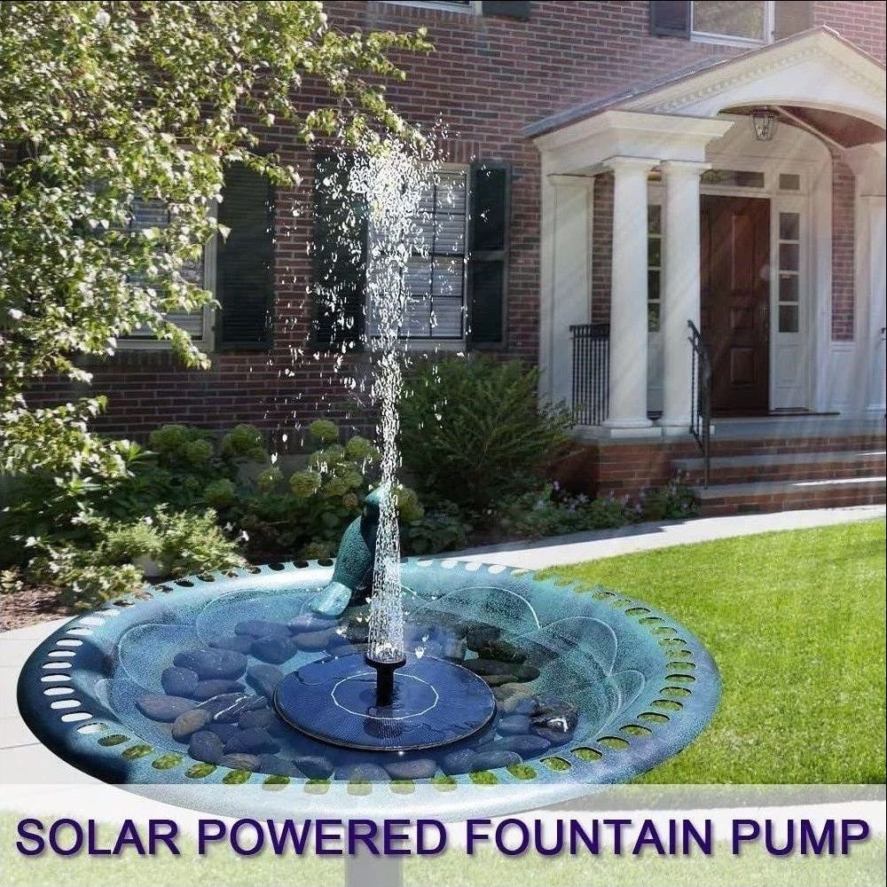 Solenergi fontene pumpe solenergi 2.4w 6 ledd flytende fontenen vannpumpe hage dam basseng landskap fontenen lys utendørs munnstykke