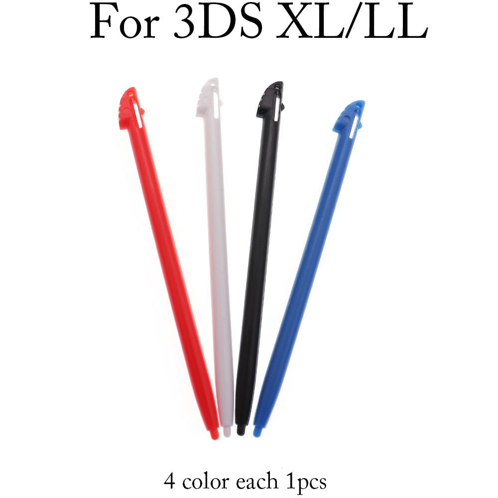1 conjunto de caneta stylus para tela sensível ao toque de plástico e metal, caneta para console de jogos para ndsl ndsi ndswii 2ds 3ds xl ll novo 3dsxl ll novo 2dsxl