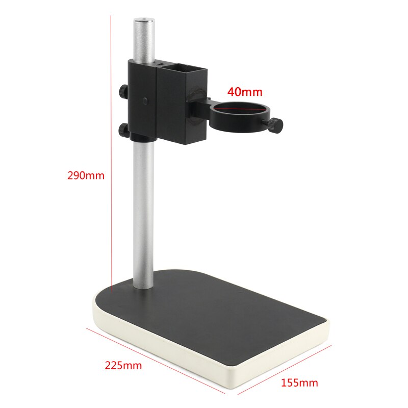 40Mm/50Mm Grote Adjsutable Stereo Digitale Industrie Lab Microscoop Lens Tafel Stand Dual Ring Houder: 40MM A