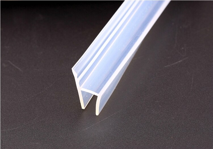 1 meter Frameloze balkon raam deur glazen deur afdichting isolatie winddicht waterdichte siliconen douche 8-12mm h /u/F: h shape 12mm