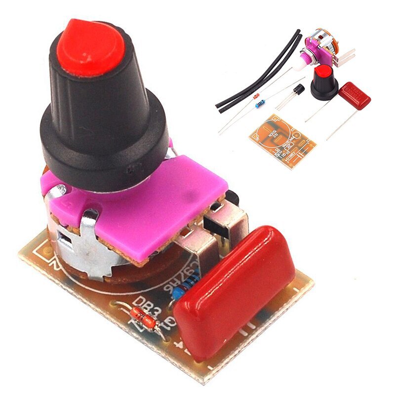 100W Dimmer Modul mit Geschwindigkeit Regulierung DIY Bausatz für Dimmen Licht Bord AC Motor-: Ursprünglich Titel