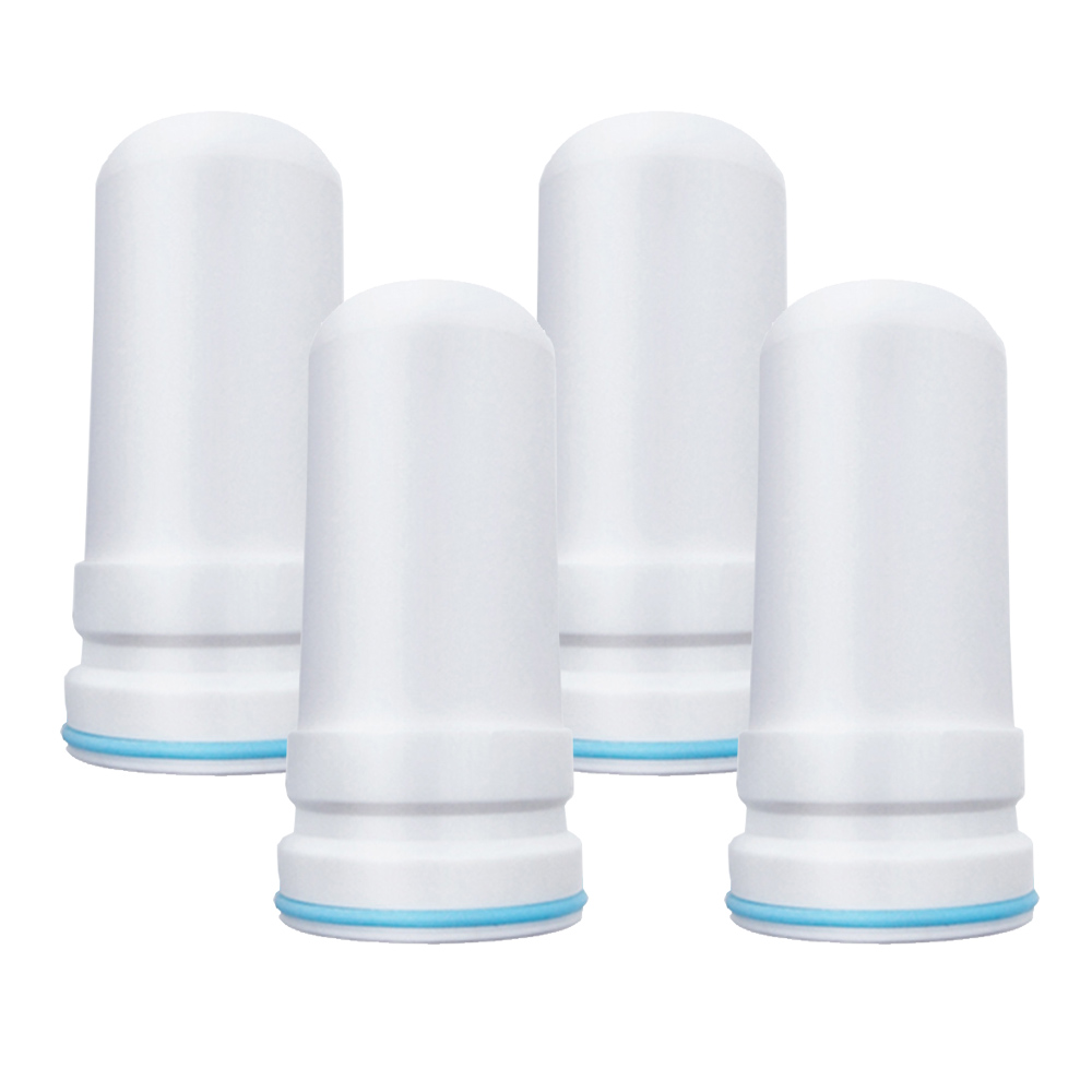 2 Stuks Water Filter Cartridges Voor Kubichai Keukenkraan Gemonteerd Tap Waterzuiveraar Activated Carbon Tap Water Filter: Black