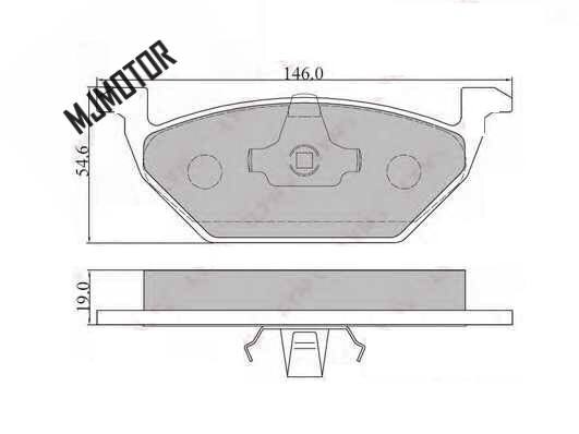Front Brake pads set auto car PAD KIT-FR DISC BRAKE for Chinese Brilliance FSV FRV CROSS Automobile motor car part SHZ-3501082