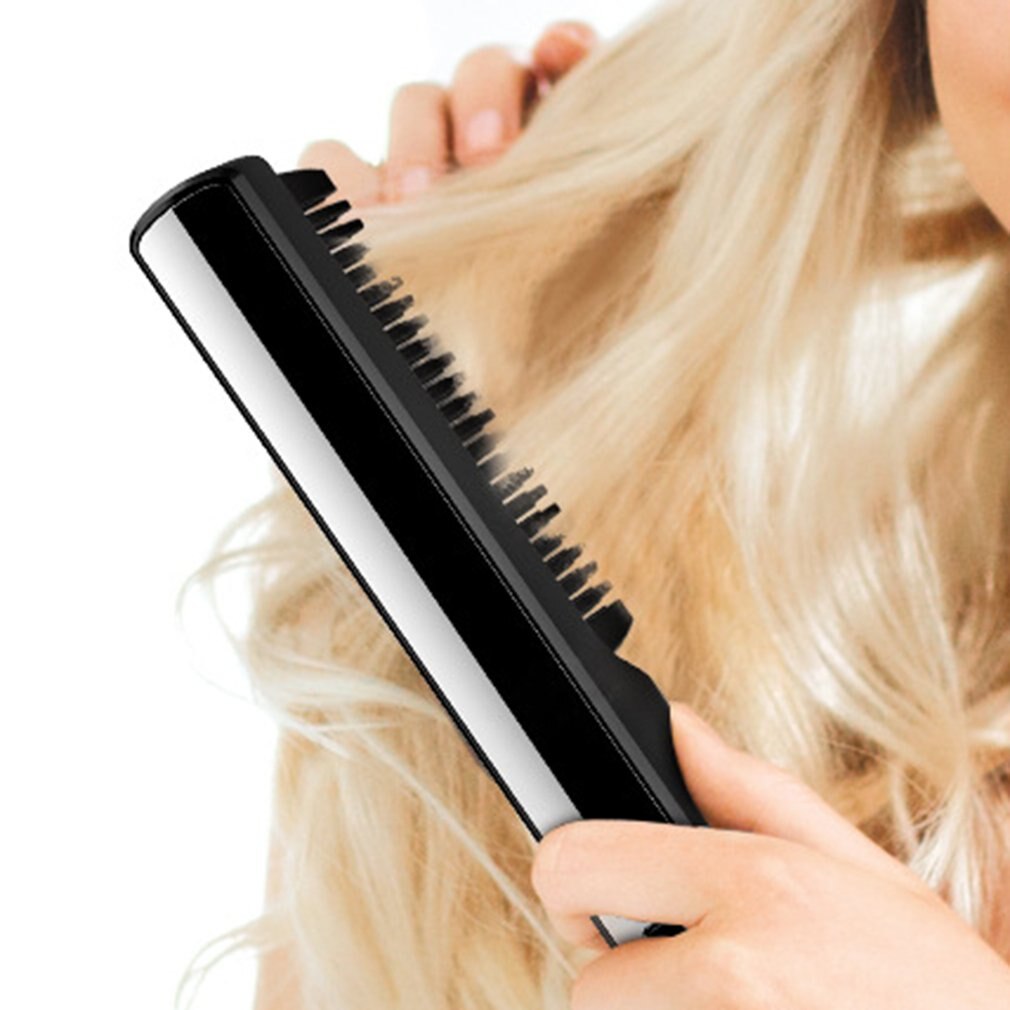 LED Display Negative Ion Hair Straightening Comb Dry Wet Dual Purpose Hair Straightener Hair Straightening Brush