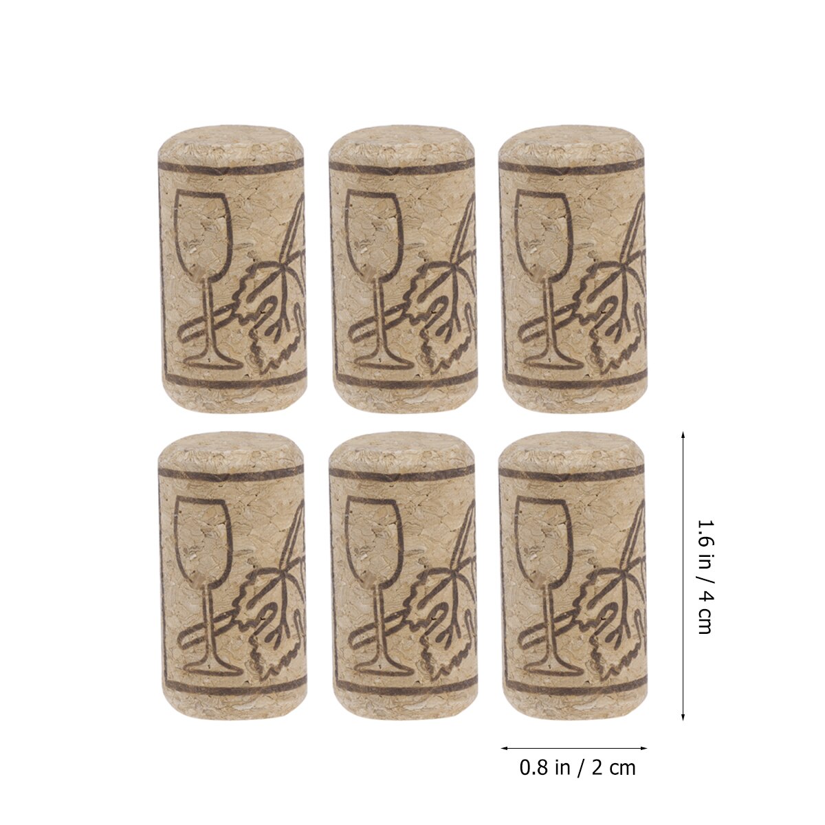 100Pcs Wijn Kurk Creatieve Afdichting Functionele Herbruikbare Wijn Fles Deksel Fles Sluiting Houten Afsluitdeksel Wijn Kurk Voor Fles