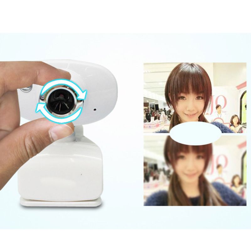 Mini Clip-on USB Computer Camera with Microphone Laptop Webcam Video Zoom Home Photography Camera Lens Accessories