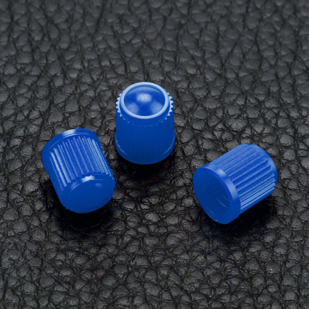 25# 25 stk plast auto bil cykel motorcykel lastbil hjul dækstamme hætter cykeltilbehør tærestem hætter: Blå