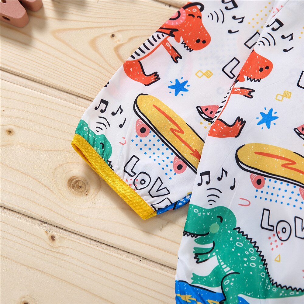 ZAFILLE Baby Abschläge Dinosaurier Kostüm Sonnencreme Strickjacke Für Baby Jungen Sommer Kleidung Wenig Baby Nette Jungen t-Hemden