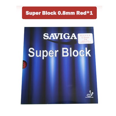 Dawei Saviga Super Blok Ox Tafeltennis Rubber Lange Pips Ping Pong Rubber Zonder Spons Super Verdediging: 0.8mm RED