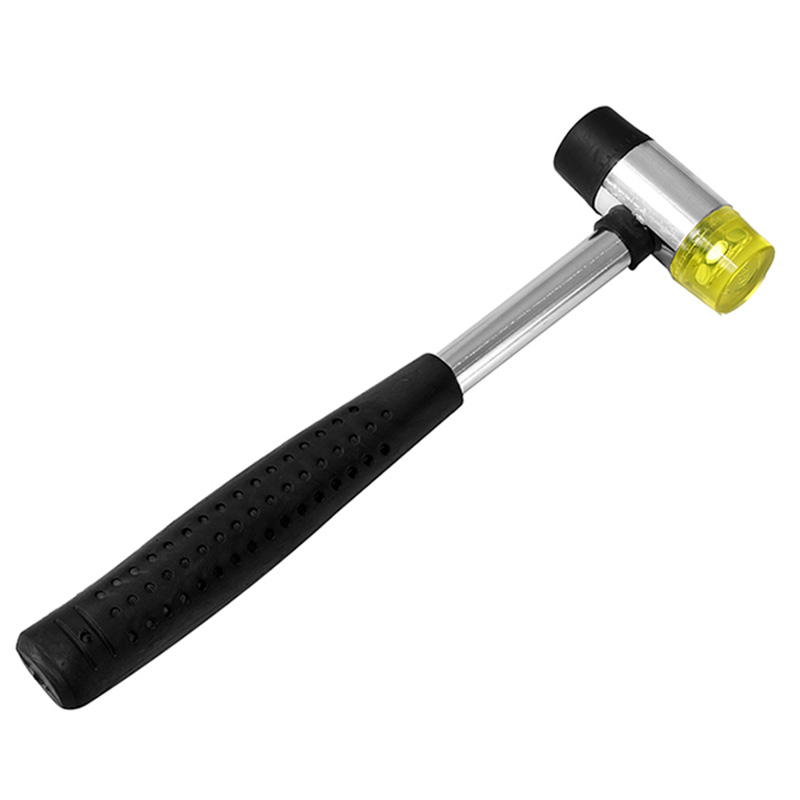 LMDZ 22cm Double-Faced Soft Mallet Rubber and Nylon Faced Hammer Mallet for Home Improvement Glazing Window Beads Tool Hand Tool
