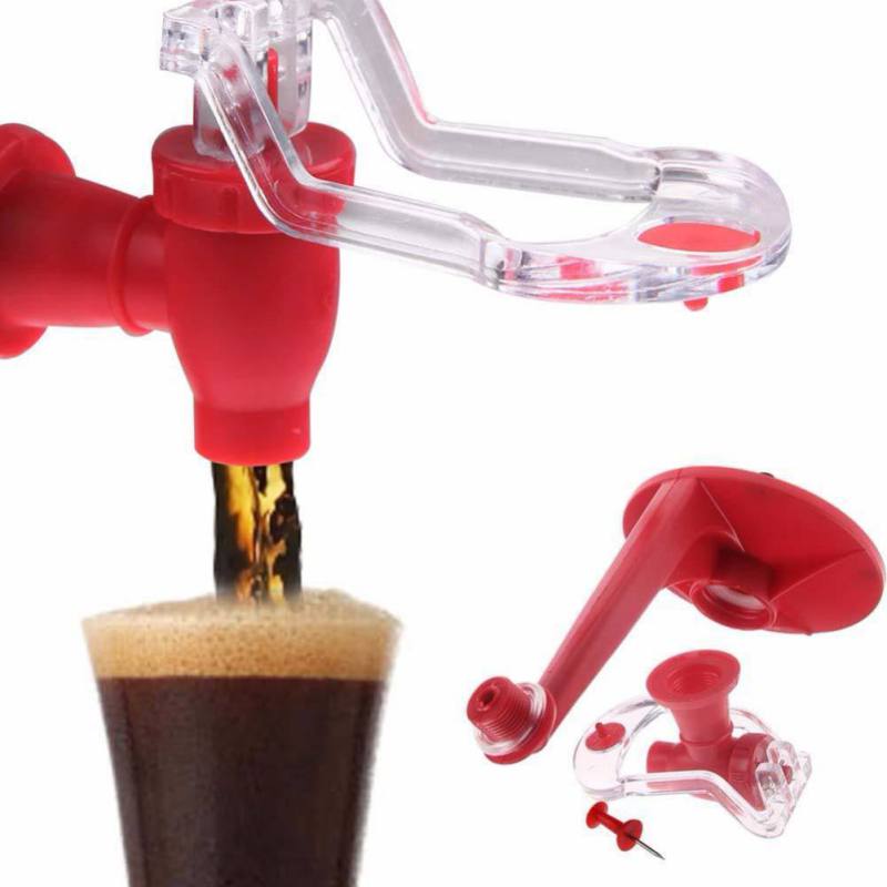Upside Down Coke Bottle Soda Water Soft Drinking Dispenser Faucet Saver Holder