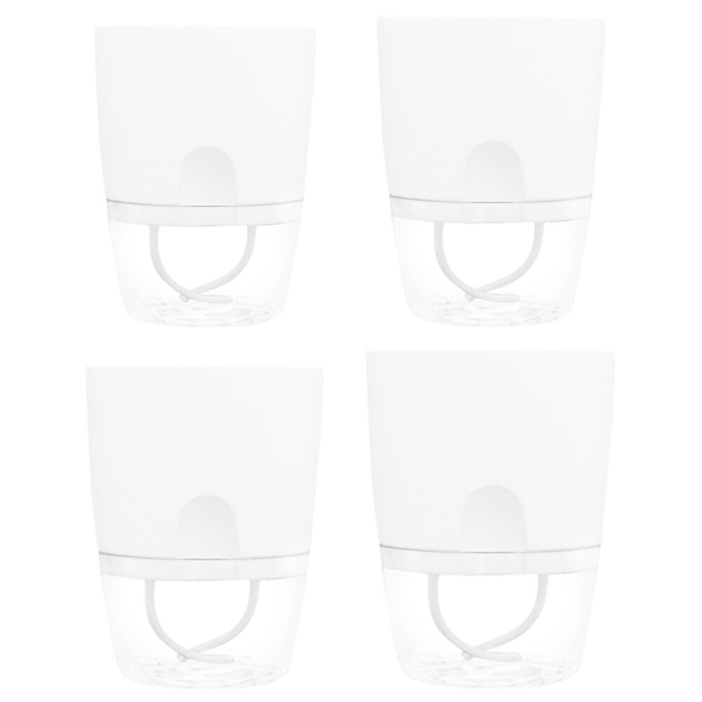 2 Layer Self Watering Flower Pot with Water Tank Home Office Decor Hydroponic Flowerpot Practical Plastic Plant Pot