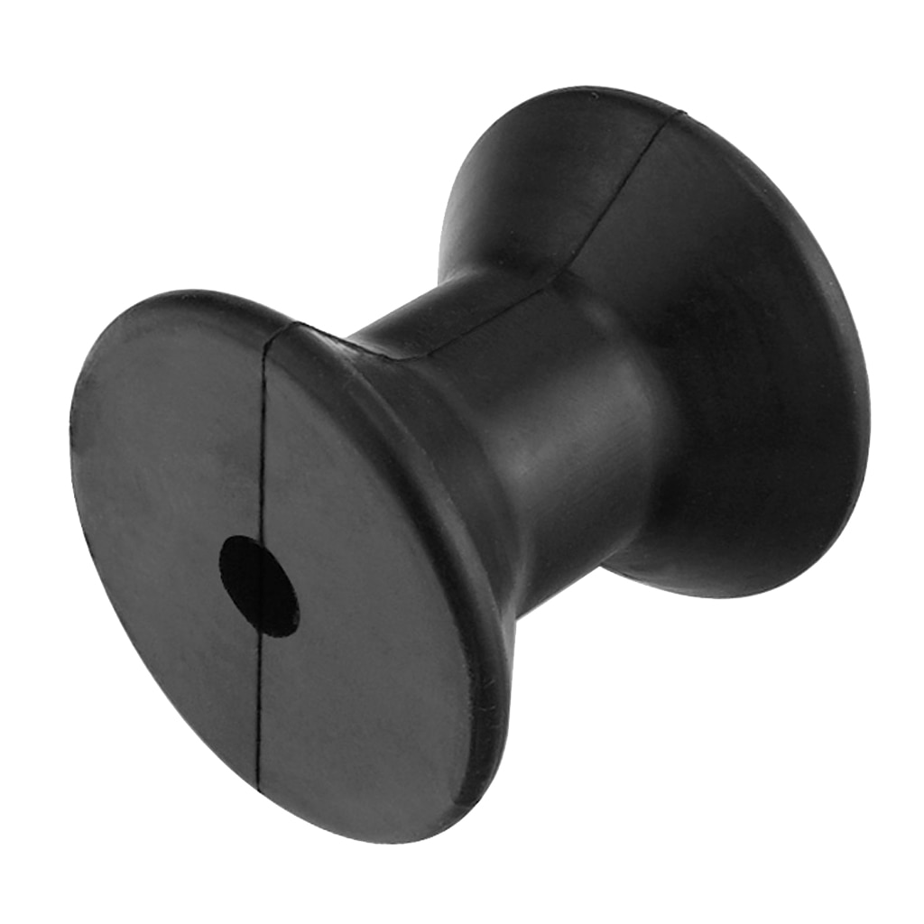 Boat Bow Roller 3-Inch Rubber Bow Stop Roller Marine Boat Yachts Trailer Bow Roller Marine Spool Roller Boat Yacht Accessories