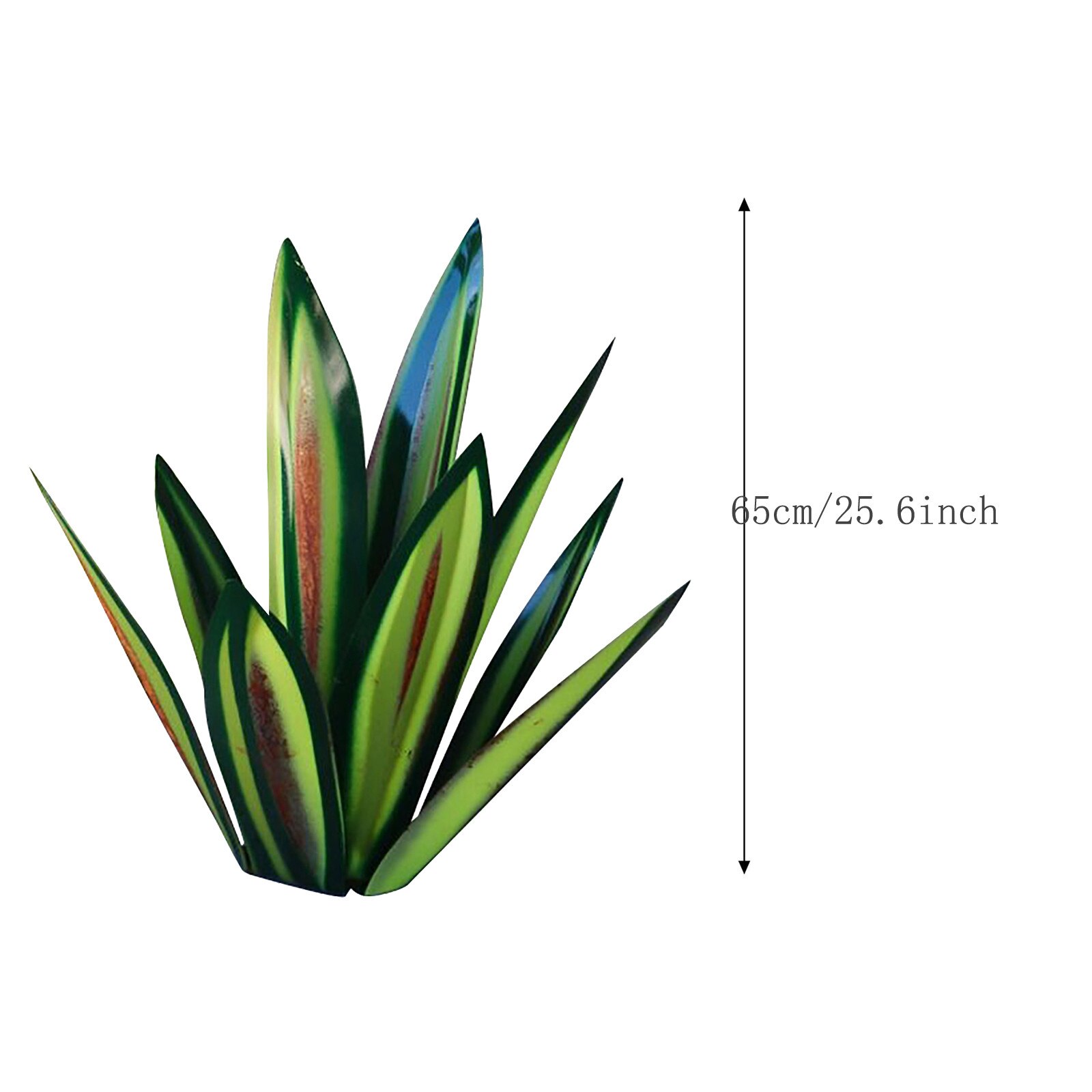 Sculpture rustique en métal avec 9 feuilles de Tequila, décoration de jardin, signes de jardin, 27cm/35cm/65cm: GN