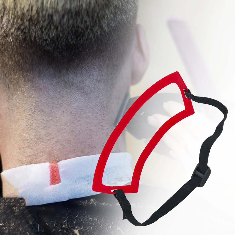 Nakke hår skabelon præcis position håndfri plast klipning guide halsudskæring barbering skabelon til familien