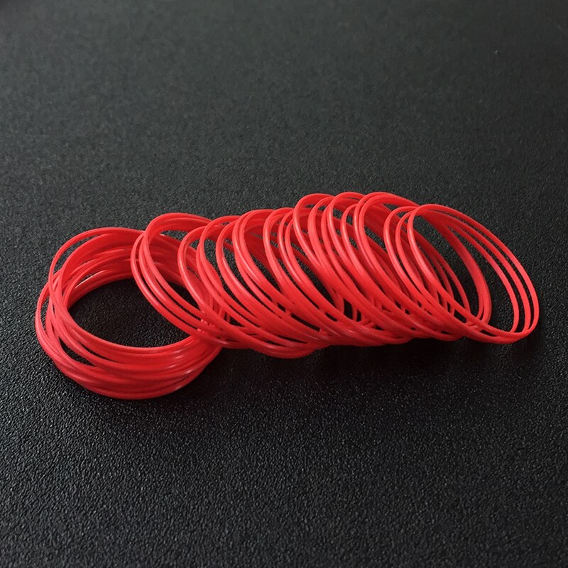 Joint torique étanche rouge pour boîtier de montre, couvercle arrière de montre, joint en plastique étanche, joint torique de Table, 26-35.5mm de diamètre, 0.85mm de haut, 0.5mm d&#39;épaisseur