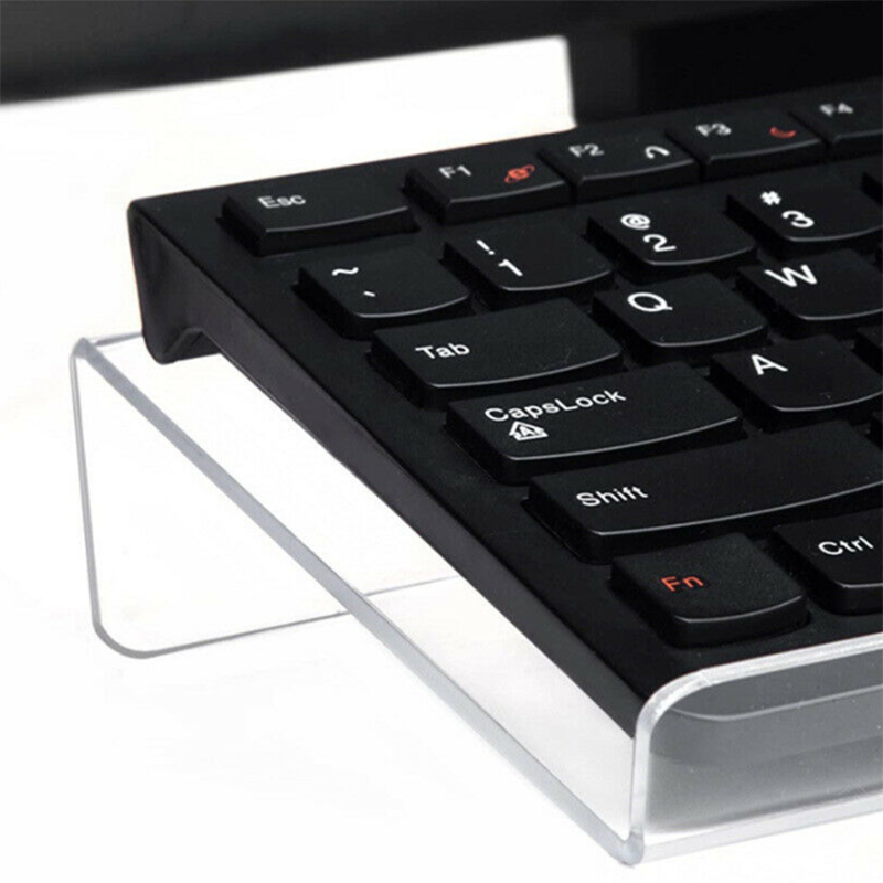 Acrylic Office Keyboard Storage Shelf Home Compute Keyboard Standing Rack Clear Keyboard Showing Holder Keyboard Increase Height