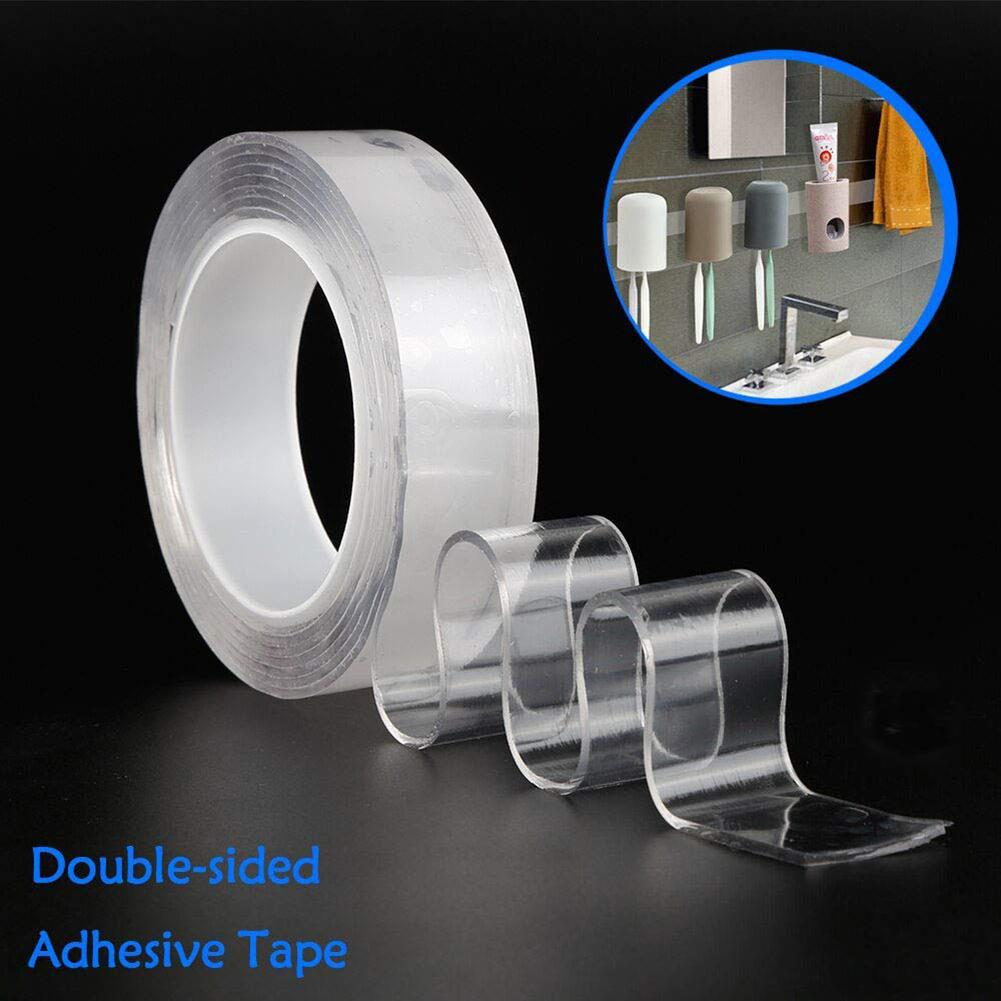SALES! 2mm Multiuse Transparent Thick Washable Double-sided Adhesive Tape