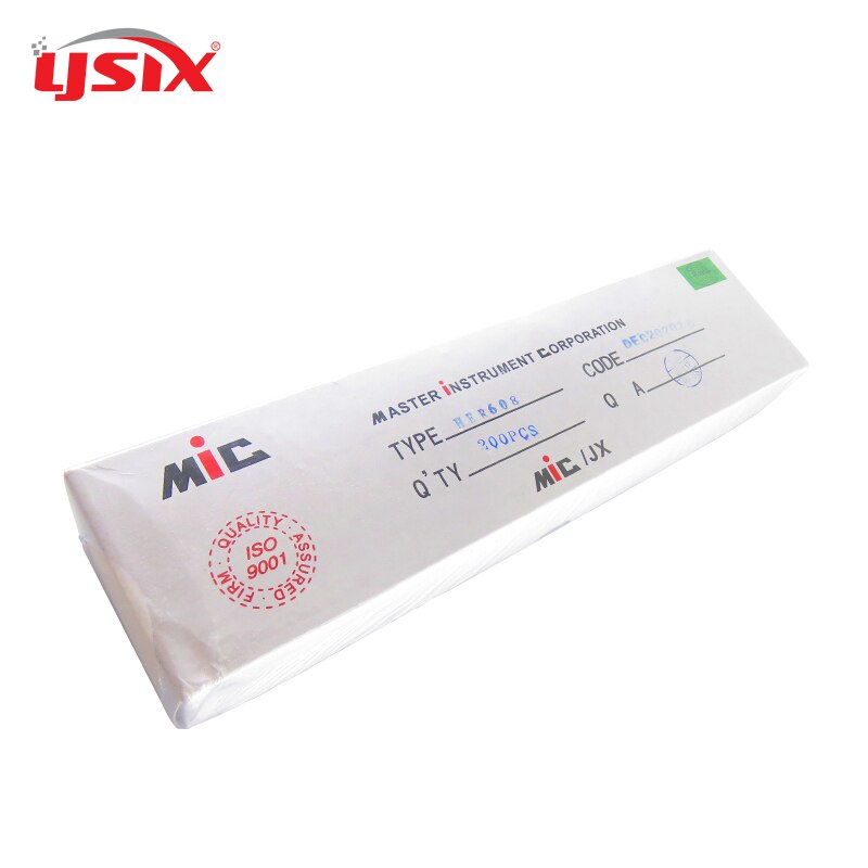 HER608 ultra fast recovery diode 6A/1000V DO-27 1 box = 200 pcs