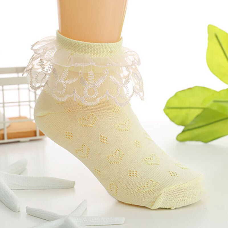 Accessories 2-8 year old Nice Kid Toddlers Girls lovely Lace Short Socks One Pair Layered Dance Socks