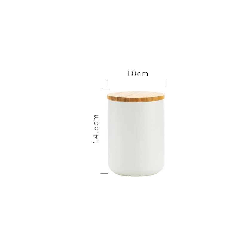 European Ceramic Storage Jar with Lid Marble Texture Kitchen Seal Cereal Dispenser Living Room Desktop Golden Stroke Candy Jar: B-medium