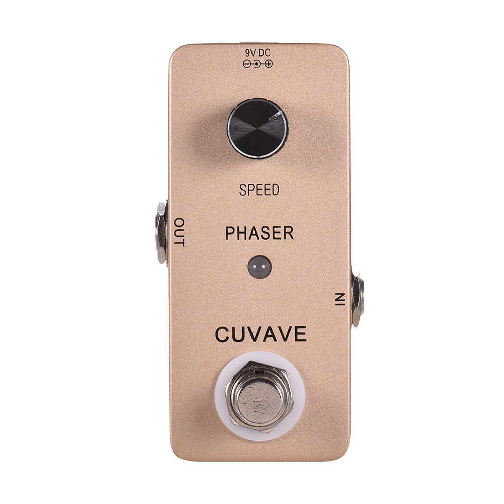 Cuvave phaser analoge fase gitaar effectpedaal zinklegering behuizing true bypass gitaarpedaal voor gitaaraccessoires