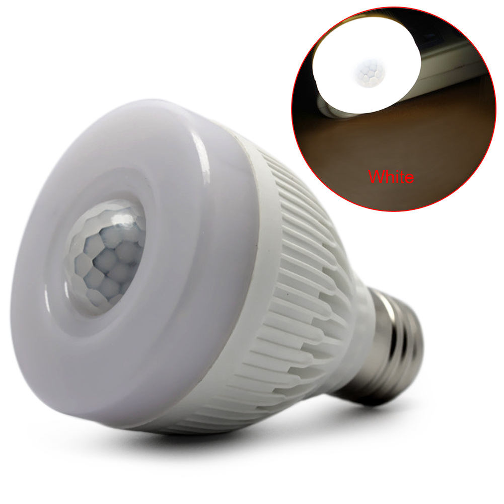 Acryl sensor lamp E27 5W Nacht Lamp PIR Infrarood Motion Sensor Detection LED Lamp Licht Gang Hal Garage Badkamer