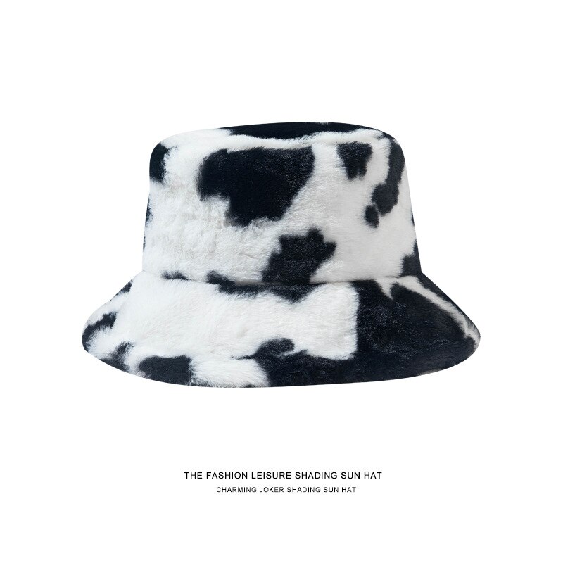 Winter Autumn Thick Warm Soft Lamb Wool Women Bucket Hat Solid Color Female Ladies Flat Top Hat Beanie Bonnet: style 3 white