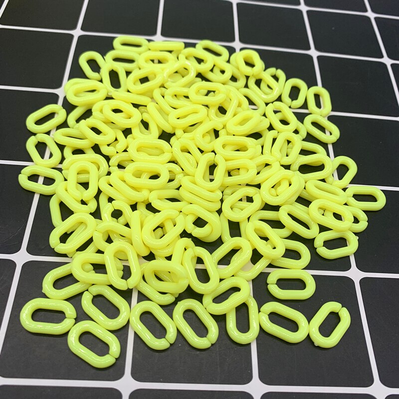 50 sztuk/partia 15x10mm akrylowe ogniwo łańcucha breloki do tworzenia bransoletek naszyjnik kolorowe łańcuchy plastikowe ogniwa łańcucha tworzenia biżuterii: 05