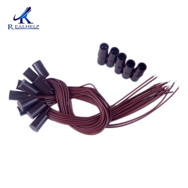Recessed Magnetic White Window Door Contacts Alarm Security Reed Switch Window or Door Contact Electric Sensor