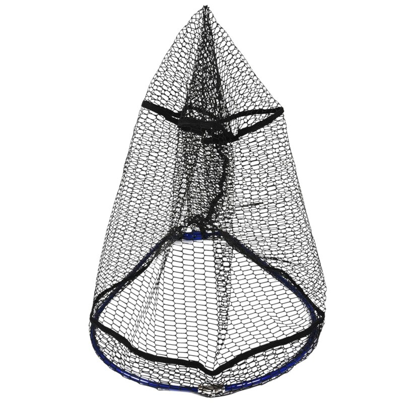 Foldable Carp Fishing Large Size Soft Mesh Fishing Landing Net Head Integrated Folding Net Frame Copy Net Fishing Net Ring: Default Title