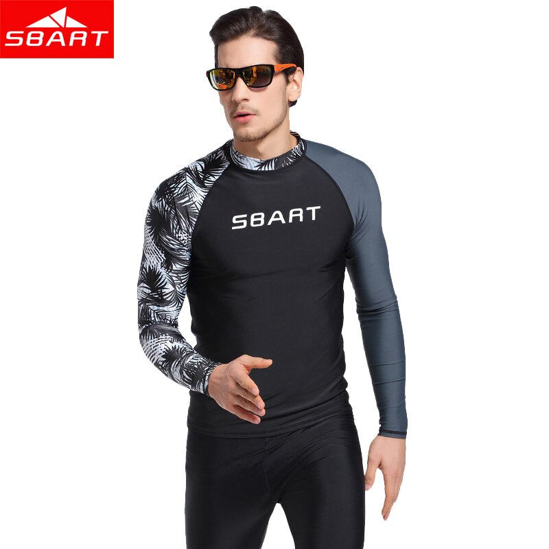 SBART Männer Lycra Schnorcheln Neoprenanzüge Hemd Langarm UV Schutz Schwimmen Surfen Tauchen Schnorcheln Neoprenanzüge Hemd Plus 3XL