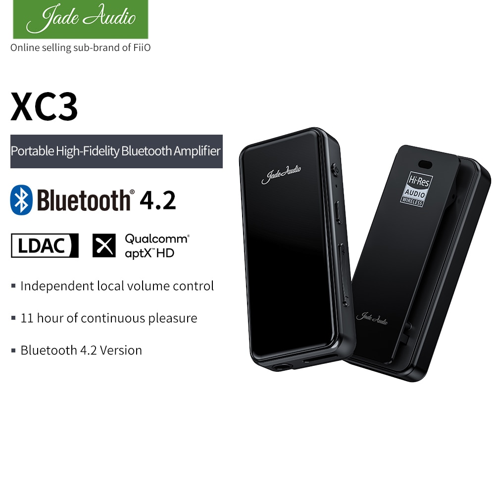 JadeAudio (FiiO) XC3 csr8675 récepteur USB/Bluetooth aptXLL/aptXHD/LDAC pour iphone/téléphones Android/PC