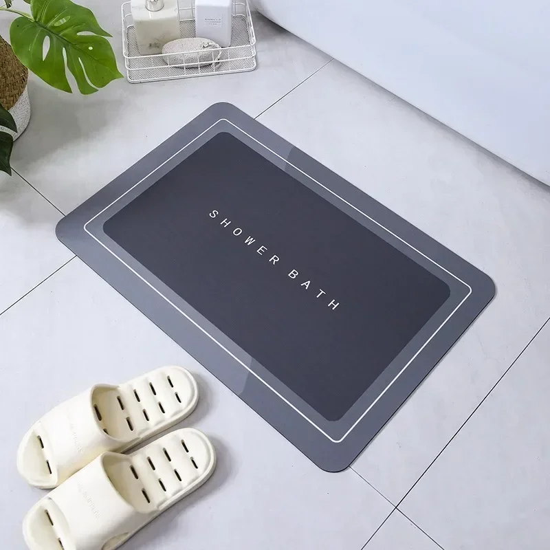 Saugfähige Badezimmer-Badematte, rutschfester Duschteppich, schnell trocknende Badematten, Küche, Eingang, Fußmatten, Heim-Fußmatte, Badewannen-Teppich