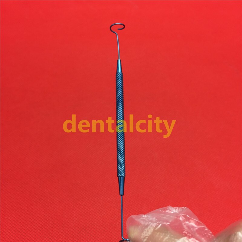 1pcs Titanium double ended pigtail probe ophthalmic eye surgical instruments