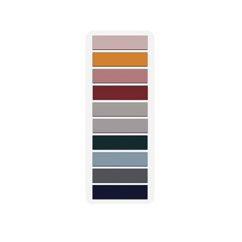 Morandi Colors Pestañas adhesivas para anotaciones de libros, pegatinas de índice de clasificación de archivos, para material escolar y de oficina: Amarillo claro